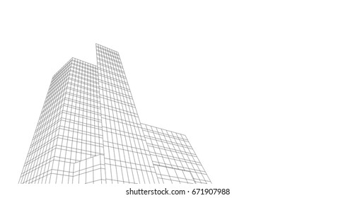 abstract architecture 3d