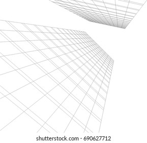 abstract architecture 3d
