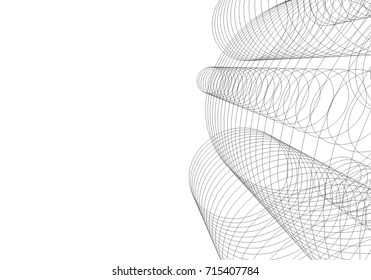 abstract architecture 3d