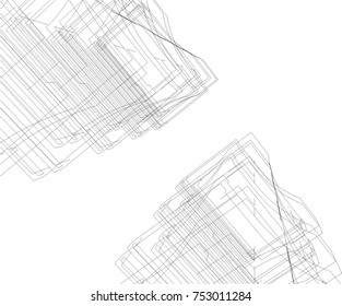 abstract architecture 3d