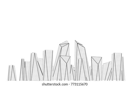 abstract architecture 3d
