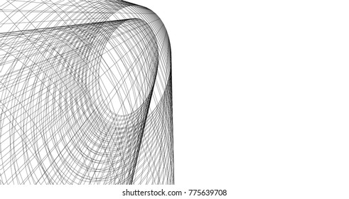 abstract architecture 3d