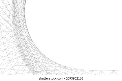 ilustración de vector de fondo 3d de arquitectura abstracta