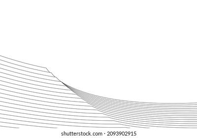 abstract architecture 3d background vector illustration