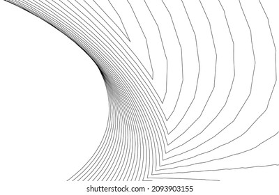 abstrakte Architektur, 3D-Hintergrund, Vektorgrafik