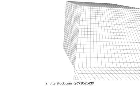 Abstract architecture 3d background vector illustration