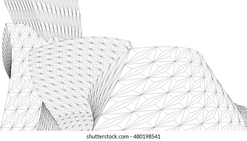 abstract architecture 3d building