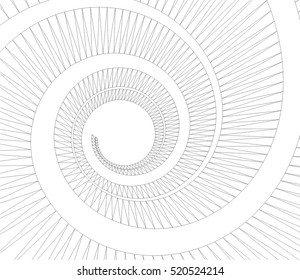 abstract architecture 3d design