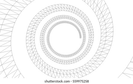 abstract architecture 3d design