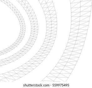 abstract architecture 3d design