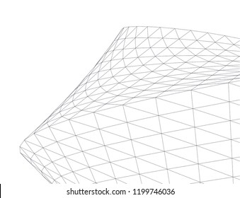 abstract architecture 3d illustration
