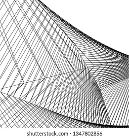 abstract architecture 3d illustration