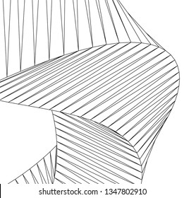 abstract architecture 3d illustration