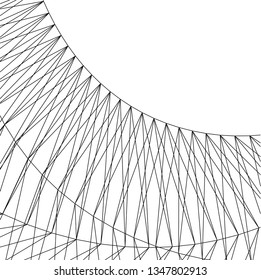 abstract architecture 3d illustration