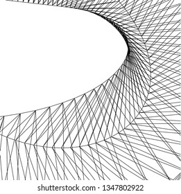 abstract architecture 3d illustration