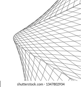 abstract architecture 3d illustration