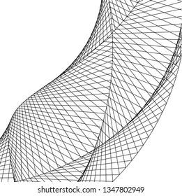 abstract architecture 3d illustration