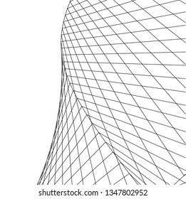 abstract architecture 3d illustration