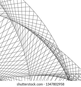 abstract architecture 3d illustration
