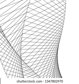 abstract architecture 3d illustration