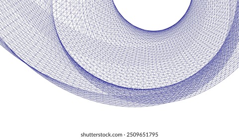 abstract architecture 3d linear surface