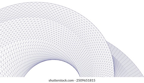 arquitetura abstrata superfície linear 3d
