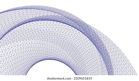 arquitetura abstrata superfície linear 3d