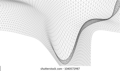 abstract architecture 3d structure