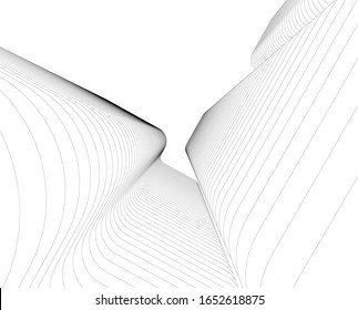 abstract architecture 3d, vector background