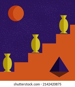 abstract architecture. aesthetic illustration. suitable for prints, wallpapers, covers