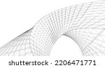 abstract architecture arch 3d illustration