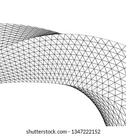 
abstract architecture arch, 3d illustration