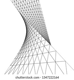 
abstract architecture arch, 3d illustration