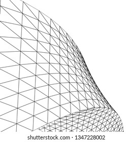 
abstract architecture arch, 3d illustration