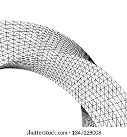 
abstract architecture arch, 3d illustration