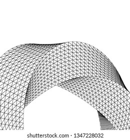 
abstract architecture arch, 3d illustration