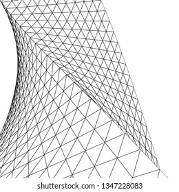 
abstract architecture arch, 3d illustration