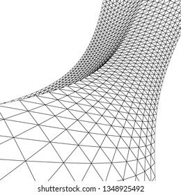 abstract architecture arch, 3d illustration