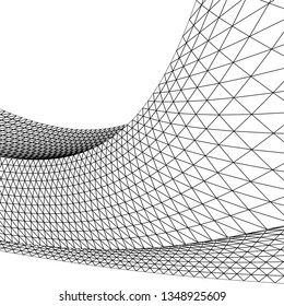 abstract architecture arch, 3d illustration