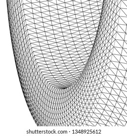 abstract architecture arch, 3d illustration