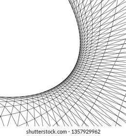 abstract architecture arch, 3d illustration