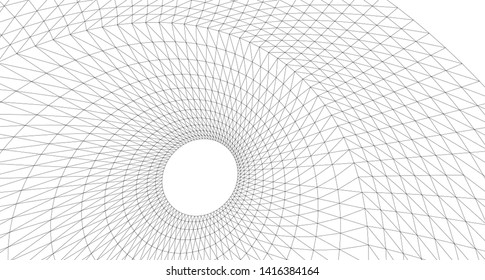 abstract architecture arch 3d illustration
