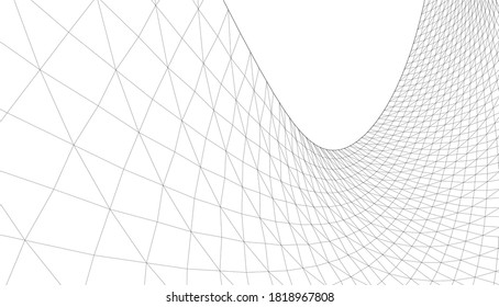 abstract architecture arch 3d illustration
