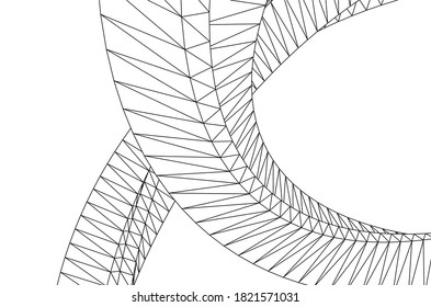 abstract architecture arch 3d illustration