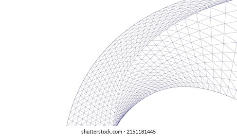 abstract architecture arch 3d illustration