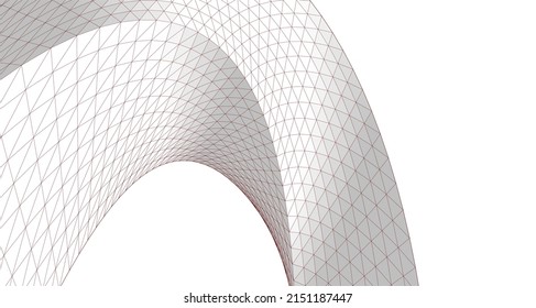  abstract architecture arch 3d illustration