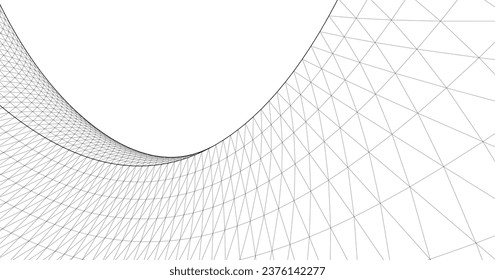 ilustración de arco de arquitectura abstracta 3d