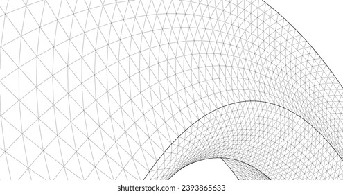 ilustración de arco de arquitectura abstracta 3d	
