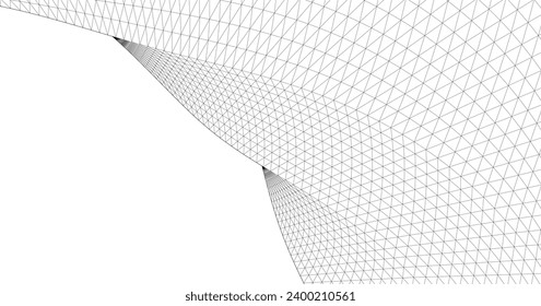 ilustración de arco de arquitectura abstracta 3d	
