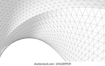 abstract architecture arch 3d illustration	